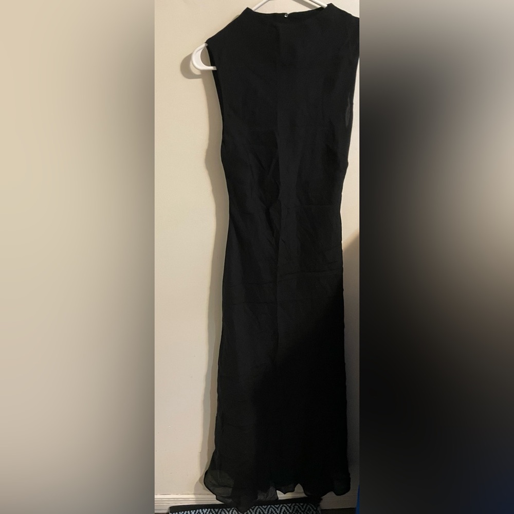 Sz S mango Vestigo black Gracy Textured Dress In a svelte, textured fabric, - Picture 11 of 15